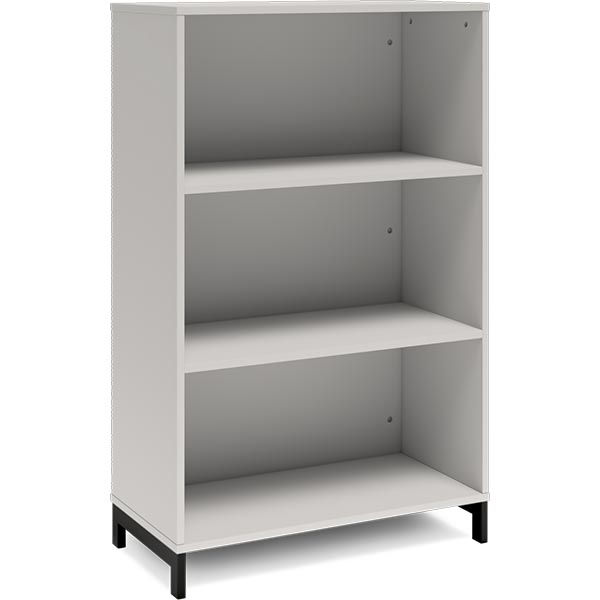 Ergoff Bogreol DNA, 800x1275 mm, Lys grå/Sort 3A4 – Bogreoler & kontorskabe