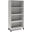 Ergoff Bogreol DNA, 800x1660 mm, Lys grå/Sort 4A4 – Bogreoler & kontorskabe