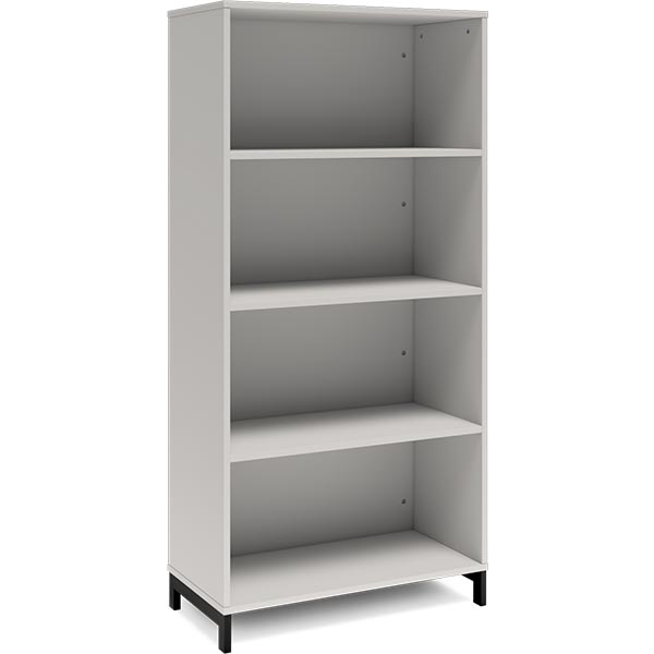 Ergoff Bogreol DNA, 800x1660 mm, Lys grå/Sort 4A4 – Bogreoler & kontorskabe