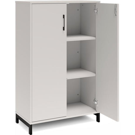 Kontorskab DNA, 800x1275 mm, Lys grå/Sort 3A4 – image 2