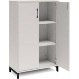 Ergoff Kontorskab DNA, 800x1275 mm, Lys grå/Sort 3A4 – Bogreoler & kontorskabe (billede 2)