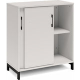 Kontorskab DNA, 800x890 mm, Lys grå/Sort, skydedør 2A4 – image 2