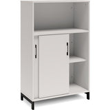 Kontorskab DNA, 800x1275 mm, Lys grå/Sort, skydedør 3A4 – image 4