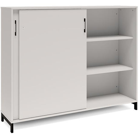 Kontorskab DNA, 1600x1275 mm, Lys grå/Sort, skydedør 3A4 – image 2