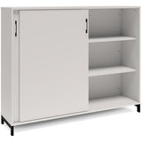 Kontorskab DNA, 1600x1275 mm, Lys grå/Sort, skydedør 3A4 – image 4