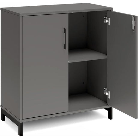 Kontorskab DNA, 800x890 mm, Antracit/Sort 2A4/2A4 – image 2