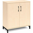 Ergoff Kontorskab DNA, 800x890 mm, Birk/Sort 2A4/2A4 – Bogreoler & kontorskabe (billede 1)