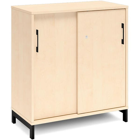 Kontorskab DNA, 800x890 mm, Birk/Sort 2A4 – image 1