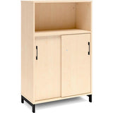 Kontorskab DNA, 800x1275 mm, Birk/Sort 3A4