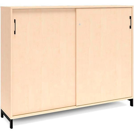 Ergoff Kontorskab DNA, 1600x1275 mm, Birk/Sort 3A4 – Bogreoler & kontorskabe (billede 1)