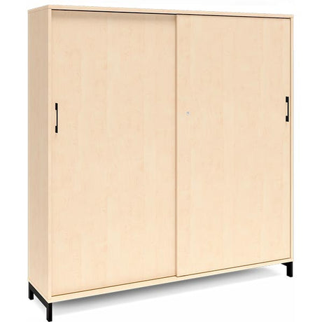 Ergoff Kontorskab DNA, 1600x1660 mm, Birk/Sort 4A4 – Bogreoler & kontorskabe (billede 1)