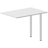 Ergoff Skrivebord, tilbyg DNA Lys grå 1000x600 mm I-ben Alugrå – Skrivebordstilbyg (billede 1)