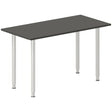 Ergoff Skrivebord DNA, Antracit 1200x600 mm I-ben/Alugrå – Skriveborde (billede 1)