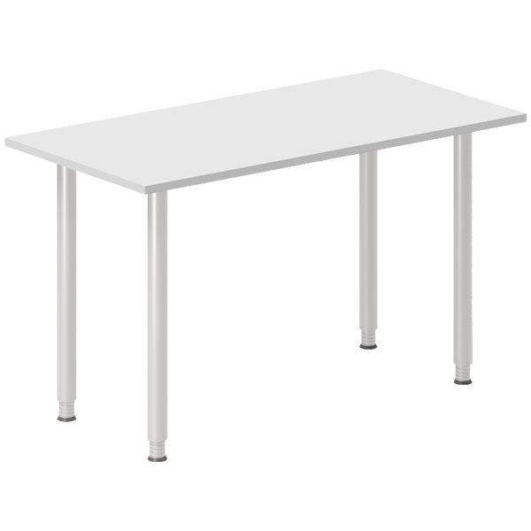 Skrivebord DNA, Lysgrå 1200x600 mm I-ben/Alugrå – image 3