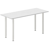 Ergoff Skrivebord DNA, Lysgrå 1400x600 mm I-ben/Alugrå – Skriveborde (billede 1)