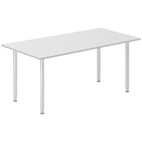 Ergoff Skrivebord DNA, Lysgrå 1600x800 mm I-ben/Alugrå – Skriveborde (billede 1)