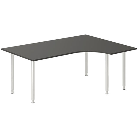 Skrivebord DNA, Antracit 1800x1200 mm Højre I-ben/Alugrå – image 1