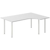 Skrivebord DNA, Lysgrå 1800x1200 mm Højre I-ben/Alugrå