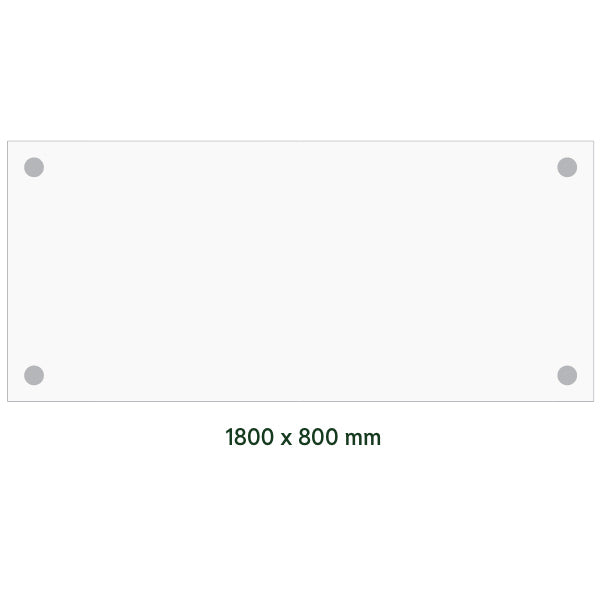 Skrivebord DNA, Hvid 1800x800mm I-ben/Alugrå – image 2