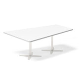 Ergoff Konferencebord DNA, Hvid 2000x1425 mm trapezformet, Hvid understel – Konferenceborde (billede 1)