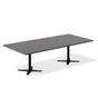Konferencebord DNA, Antracit 2600x1200 mm rektangulært, Sort understel – image 1