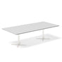 Konferencebord DNA, Lysgrå 2600x1200 mm rektangulært, Hvid understel – image 1