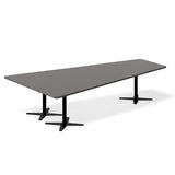 Ergoff Konferencebord DNA, Antracit 3200x1800 mm trapezformet, Sort understel – Konferenceborde (billede 2)