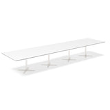 Ergoff Konferencebord DNA, Hvid 5000x1200 mm rektangulært, Hvid understel – Konferenceborde (billede 1)