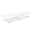 Konferencebord DNA, Hvid 5000x2365 mm trapezformet, Hvid understel – image 1