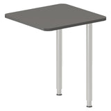 Skrivebord, tilbyg DNA Antracit 600x600 mm I-ben Alugrå