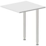 Skrivebord, tilbyg DNA Lys grå 600x600 mm I-ben Alugrå