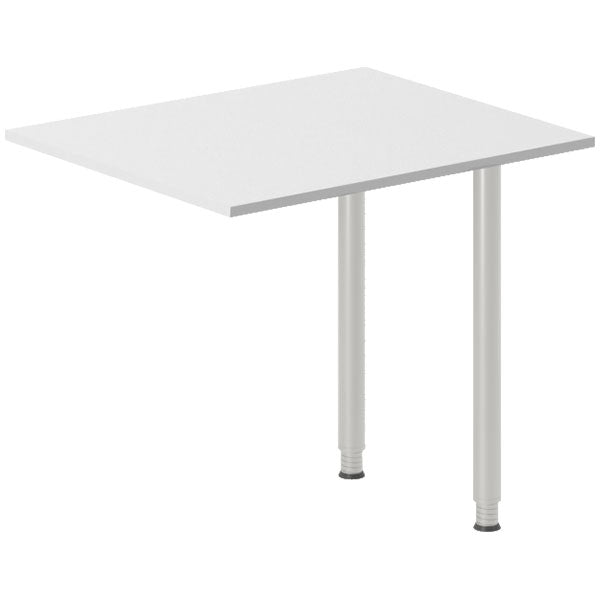 Skrivebord, tilbyg DNA Lys grå 800x600 mm I-ben Alugrå – image 1