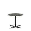 Ergoff Bord Amy Ø650 H582 mm, Antracit laminat Sort understel – Kantineborde