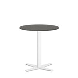 Bord Amy Ø650 H720 mm, Antracit laminat Hvidt understel