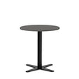 Ergoff Bord Amy Ø650 H720 mm, Antracit laminat Sort understel – Kantineborde