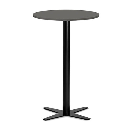 Ergoff Bord Amy Ø650 H1050 mm, Antracit laminat Sort understel – Kantineborde