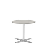 Bord Amy Ø650 H582 mm, Lys grå laminat Alugråt understel