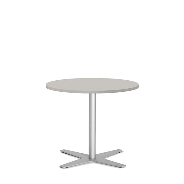 Bord Amy Ø650 H582 mm, Lys grå laminat Alugråt understel
