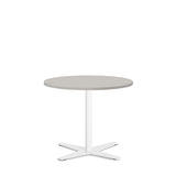 Bord Amy Ø650 H582 mm, Lys grå laminat Hvidt understel