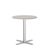 Bord Amy Ø650 H752 mm, Lys grå laminat Alugråt understel