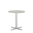 Bord Amy Ø650 H752 mm, Lys grå laminat Alugråt understel