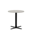 Bord Amy Ø650 H752 mm, Lys grå laminat Sort understel
