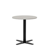 Bord Amy Ø650 H752 mm, Lys grå laminat Sort understel