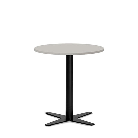 Bord Amy Ø650 H752 mm, Lys grå laminat Sort understel