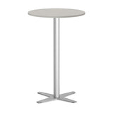 Bord Amy Ø650 H1050 mm, Lys grå laminat Alugråt understel