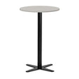 Bord Amy Ø650 H1050 mm, Lys grå laminat Sort understel