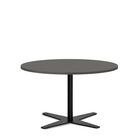 Ergoff Bord Amy Ø900 H582 mm, Antracit laminat Sort understel – Kantineborde