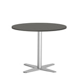 Bord Amy Ø900 H720 mm, Antracit laminat Alugråt understel