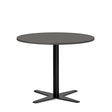 Ergoff Bord Amy Ø900 H720 mm, Antracit laminat Sort understel – Kantineborde