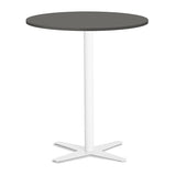 Bord Amy Ø900 H1050 mm, Antracit laminat Hvidt understel